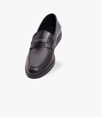MOCASSIN LEO EN CUIR, NOIR – CL450