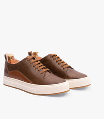 BASKET BOLT en Cuir, Tabac -CL6069