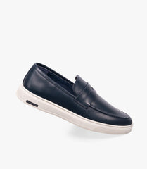 MOCASSIN ADDLER en Cuir, Bleu Nuit– CL6044 - Celeno - IVOIRE