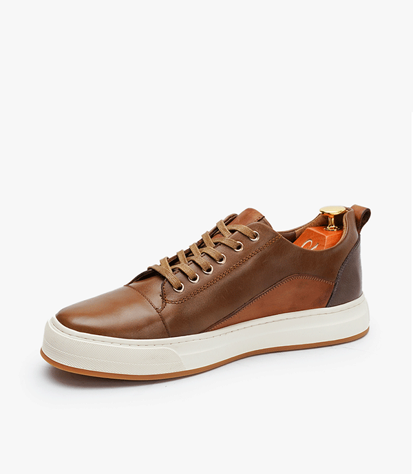 BASKET BOLT en Cuir, Tabac - CL6069 - Celeno - Afrique