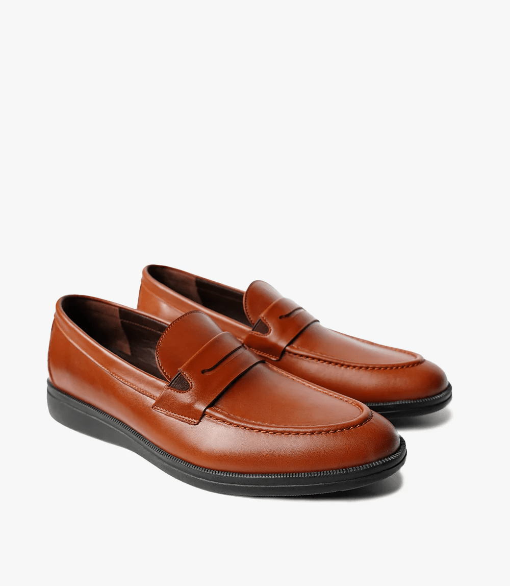 MOCASSIN LEO EN CUIR, TABAC – CL450 - Celeno - Afrique