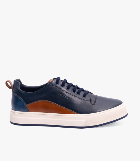 BASKET BOLT en Cuir, Bleu -CL6069
