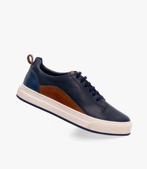 BASKET BOLT en Cuir, Bleu -CL6069