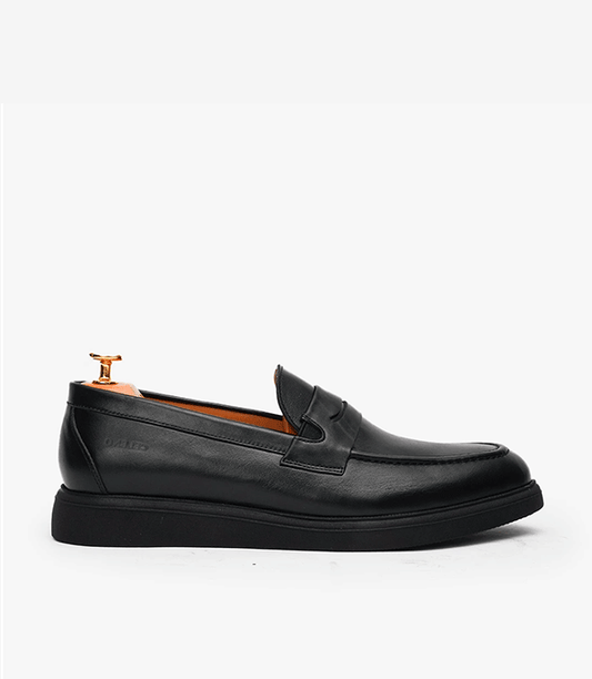 MOCASSIN LEO en Cuir, Noir – CL438 - Celeno - Afrique