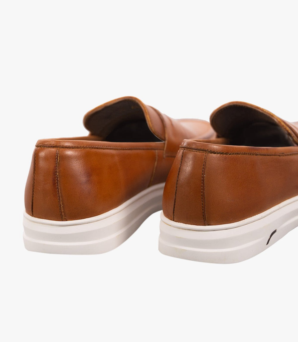 MOCASSIN ADDLER en Cuir, Tabac – CL6044 - Celeno - IVOIRE