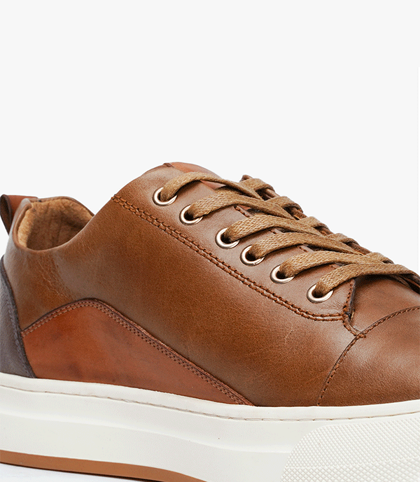 BASKET BOLT en Cuir, Tabac - CL6069 - Celeno - Afrique