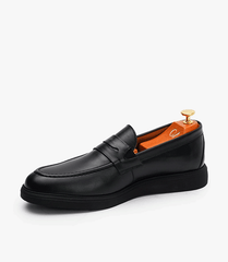 MOCASSIN LEO en Cuir, Noir – CL438 - Celeno - Afrique