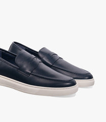 MOCASSIN ADDLER en Cuir, Bleu Nuit– CL6044 - Celeno - IVOIRE
