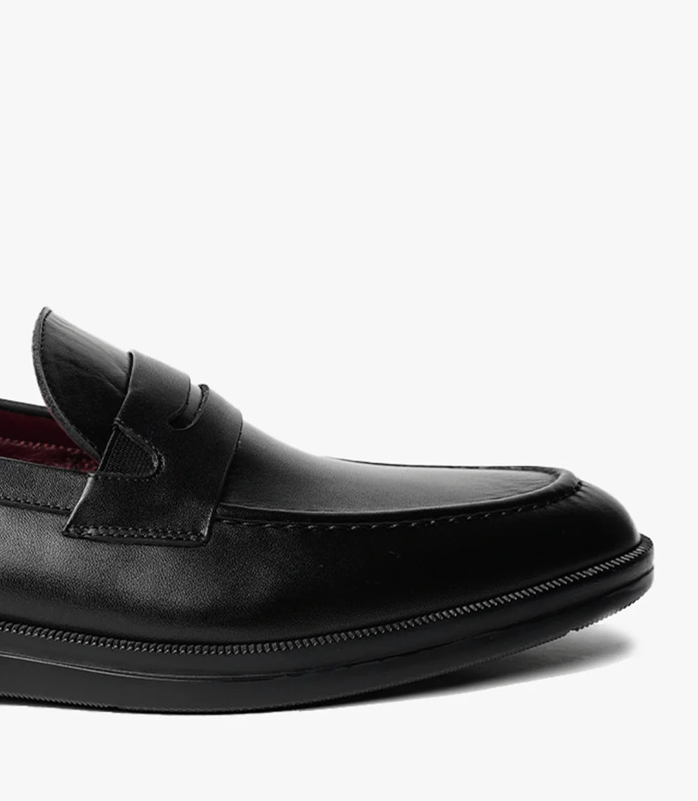 MOCASSIN LEO EN CUIR, NOIR – CL450 - Celeno - Afrique